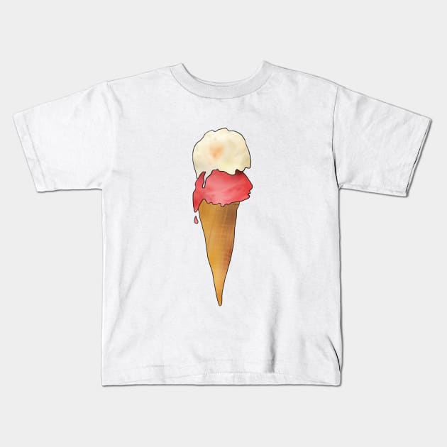 Eiswaffel Kids T-Shirt by Blumchen